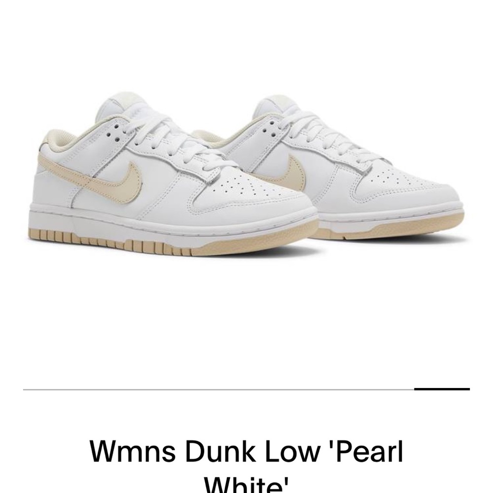 Womens Nike DUNK LOW white pearl